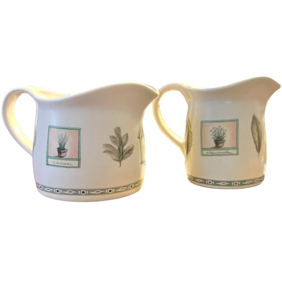 2 items: Vtg PFLATZGRAFF "Naturewood" Stoneware Gravy Boat and Creamer Retired - Picture 2 of 13